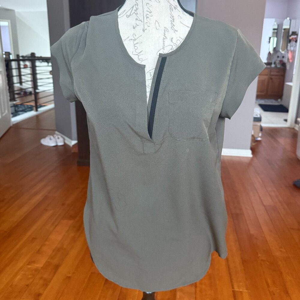 Dark Green Blouse